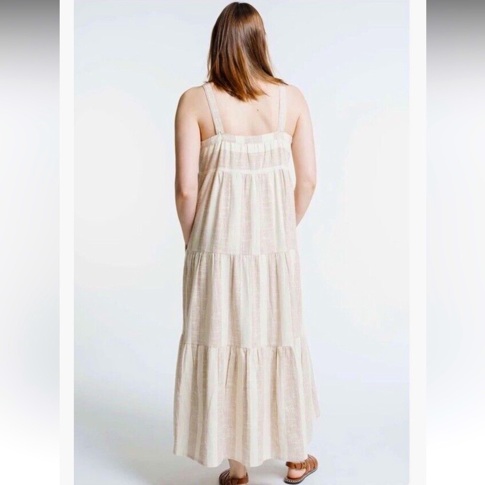🤍 LAUDE The Label Organic Cotton Tiered Maxi Dress – Size M - Picture 5 of 14
